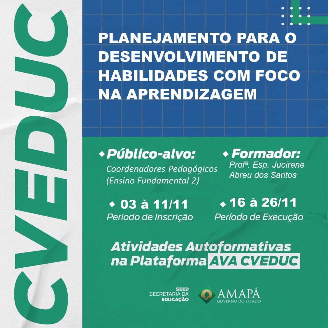 PLANEJAMENTO PARA O DESENVOLVIMENTO DE HABILIDADES COM FOCO NA APRENDIZAGEM