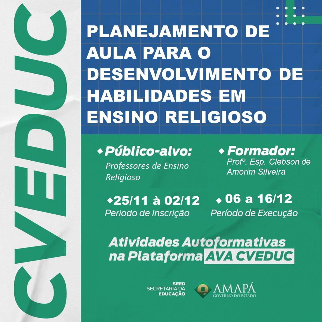 PLANEJAMENTO DE AULA PARA O DESENVOLVIMENTO DE HABILIDADES EM ENSINO RELIGIOSO